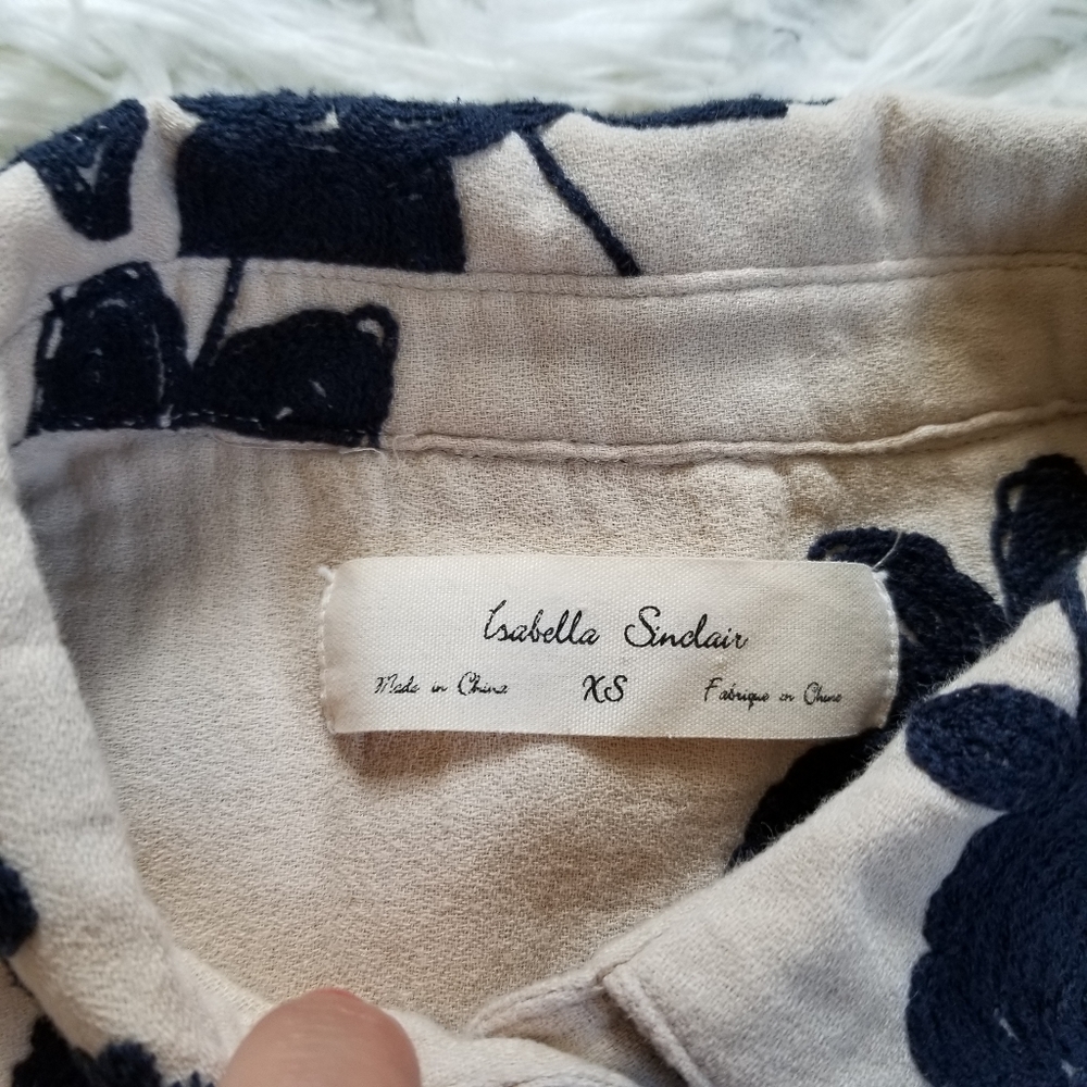Anthropologie Isabella Sinclair Embroidered Shirt - Picture 4 of 10